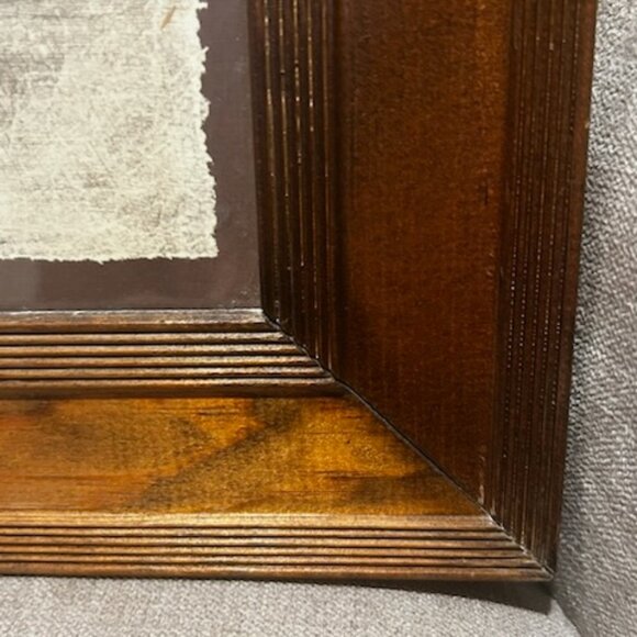 Vintage R. Hendrickson Sepia "Indiana Art Print Portrait Framed Nude Woman - Picture 10 of 14